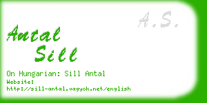 antal sill business card